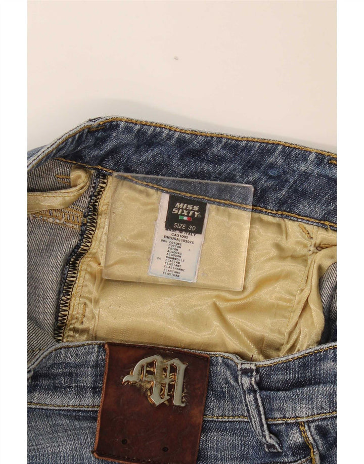Miss Sixty Short En Jean Marvel W30 Femme Bleu Moyen Coton