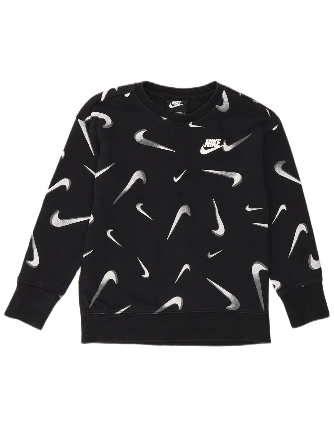 NIKE Sweat-shirt graphique coupe standard pour fille 8-9 ans, petit noir
