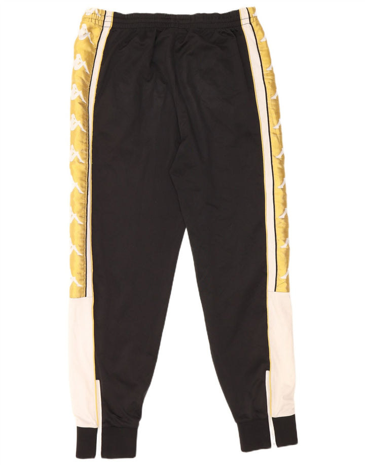 KAPPA Pantalon de Survêtement Graphique Homme Joggers Large Noir Colourblock