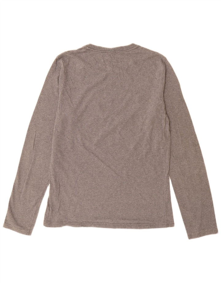 Benetton Haut Graphique Garçon Manches Longues 15-16 ans Gris Moyen Moucheté