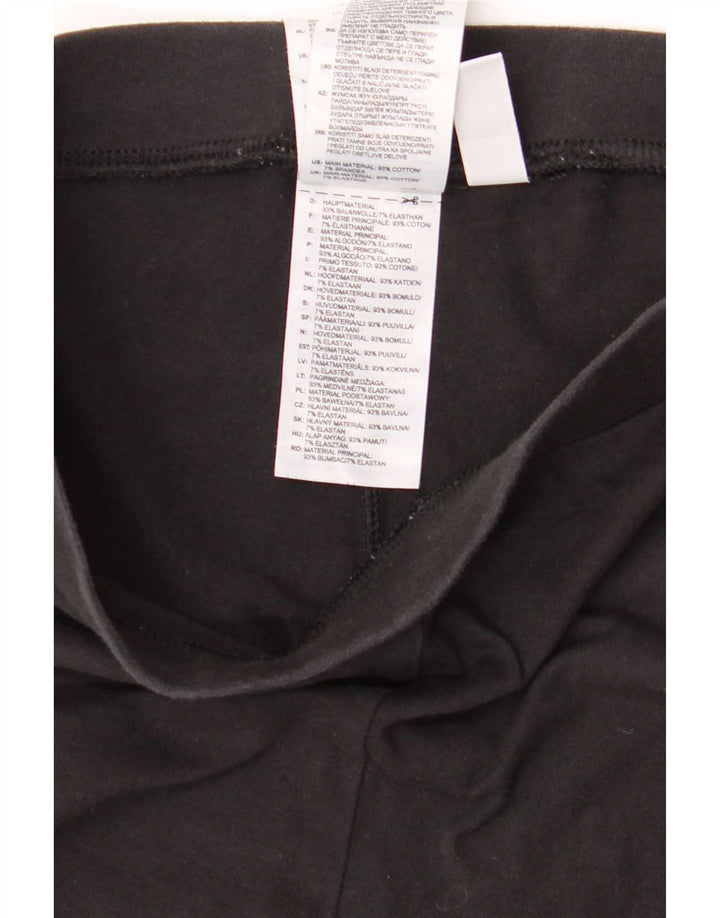 Adidas Leggings Femme UK 10 Petit Coton Noir