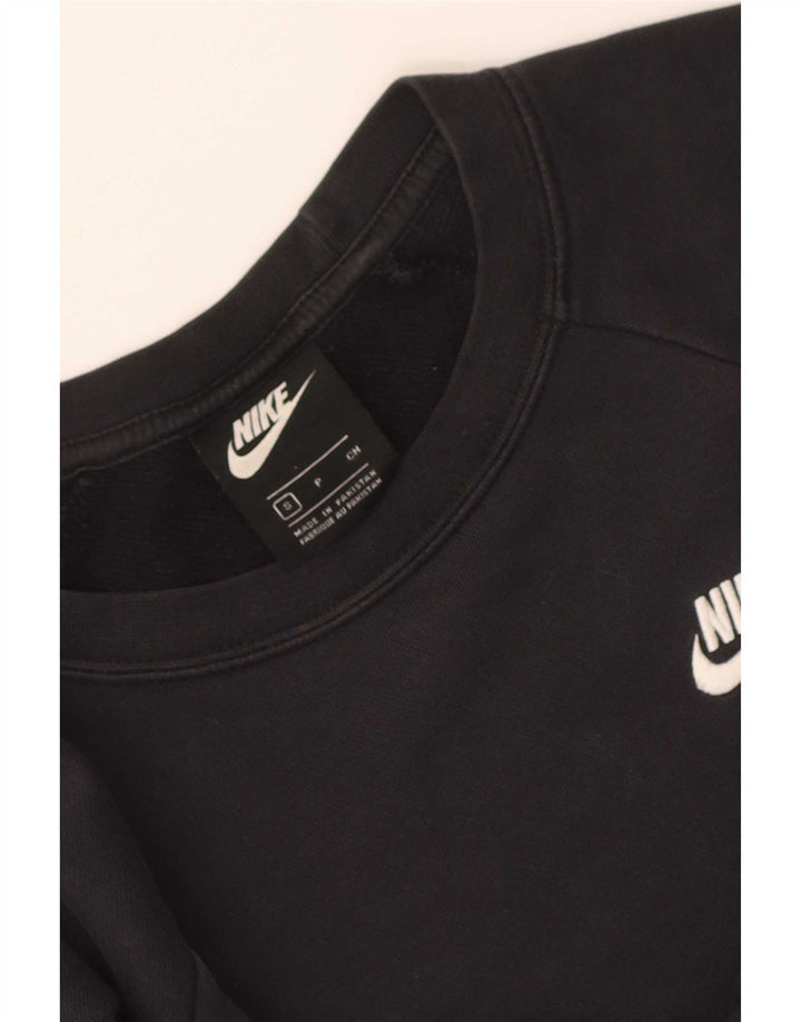 Nike Sweat-shirt surdimensionné pour femme UK 10 Petit Noir