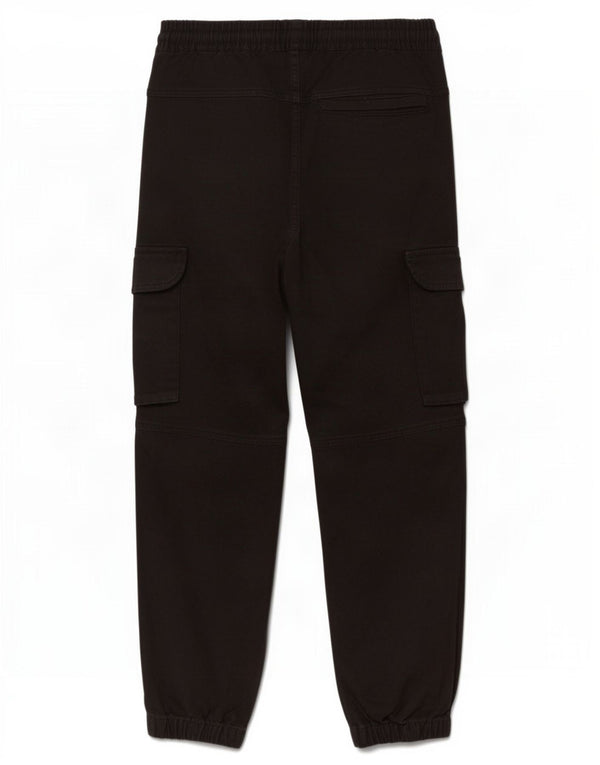 Zara Pantalon Cargo Joggers Homme Petit W30 L27 Coton Noir