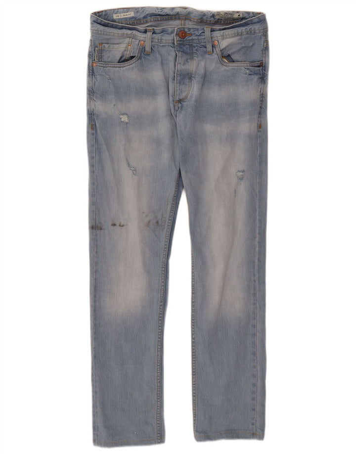 Jack & Jones Jean Slim Tim Distressed W34 L31 Homme Bleu