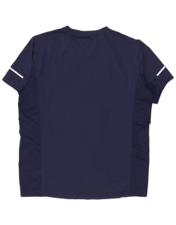 NEW BALANCE T-Shirt Homme Haut Bleu Marine Moyen Polyester