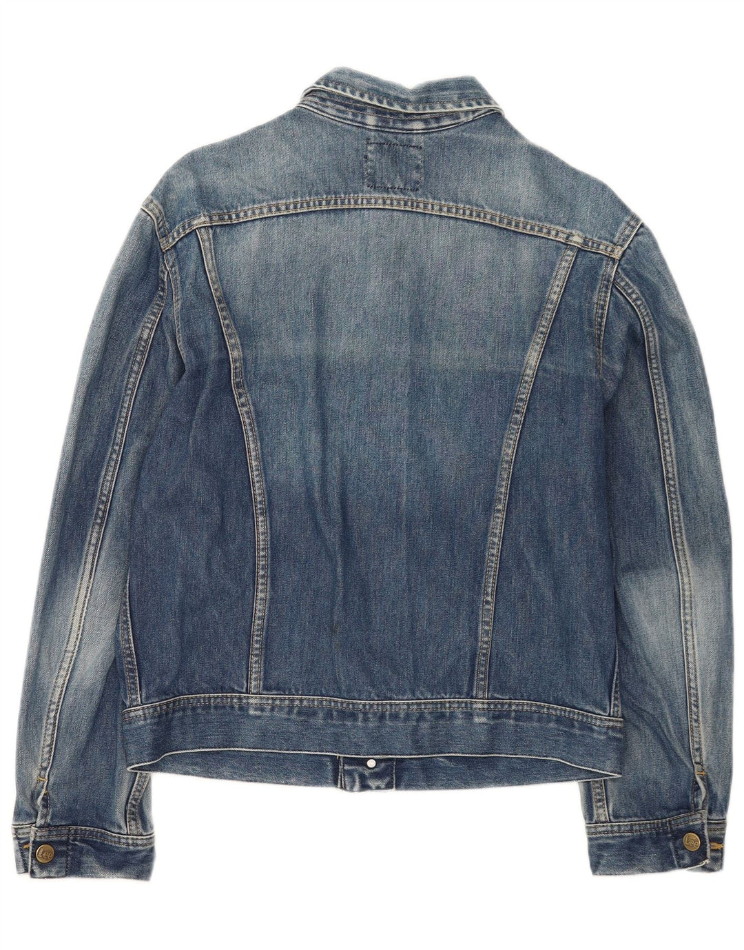 LEE Veste en Jean Femme UK 18 XL Bleu Coton