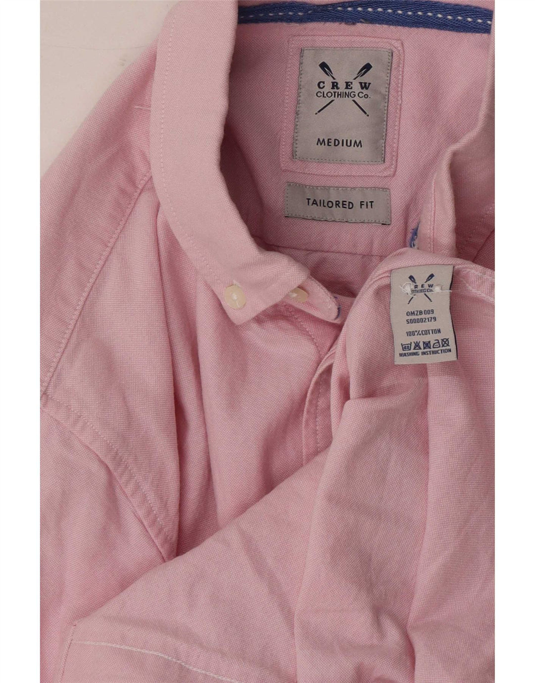 Crew Clothing Chemise Coupe Ajustée Homme Rose Moyen Coton