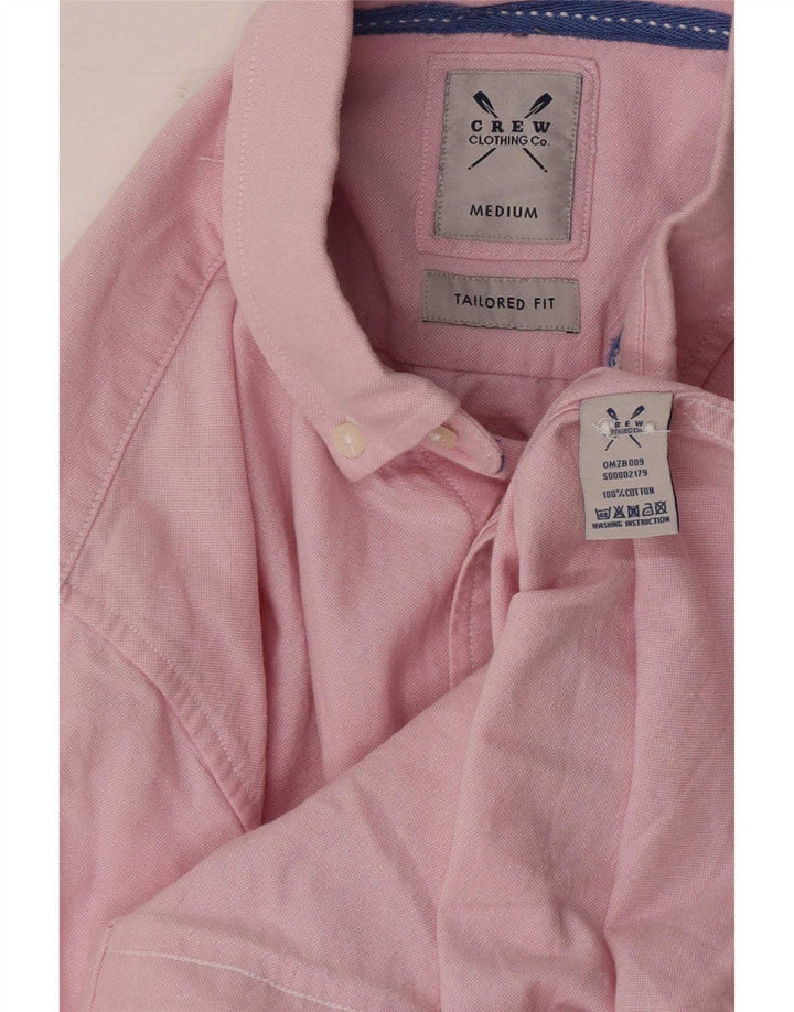 Crew Clothing Chemise Coupe Ajustée Homme Rose Moyen Coton