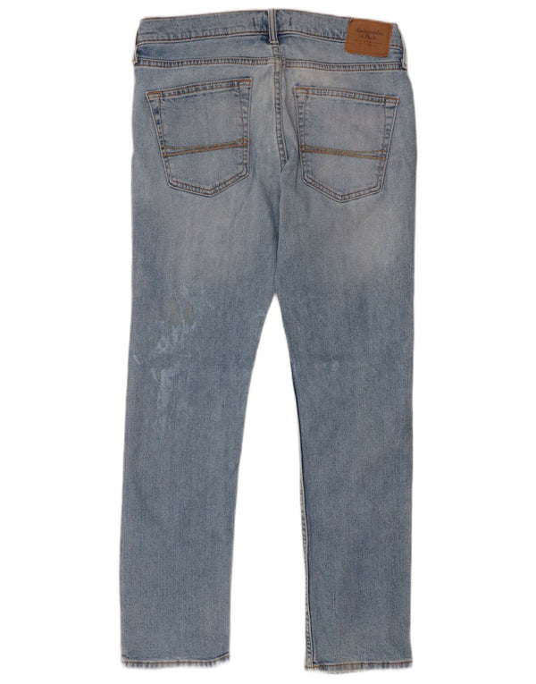Abercrombie & Fitch Mens Skinny Jeans W32 L30 Blue Cotton