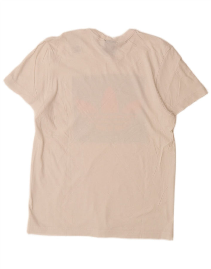 ADIDAS T-Shirt Graphique Homme Petit Blanc Coton