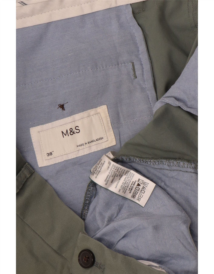 Marks & Spencer Short Chino Homme W38 XL Kaki Coton
