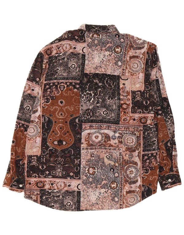 Chemise Homme Vintage Moyen Patchwork Multicolore