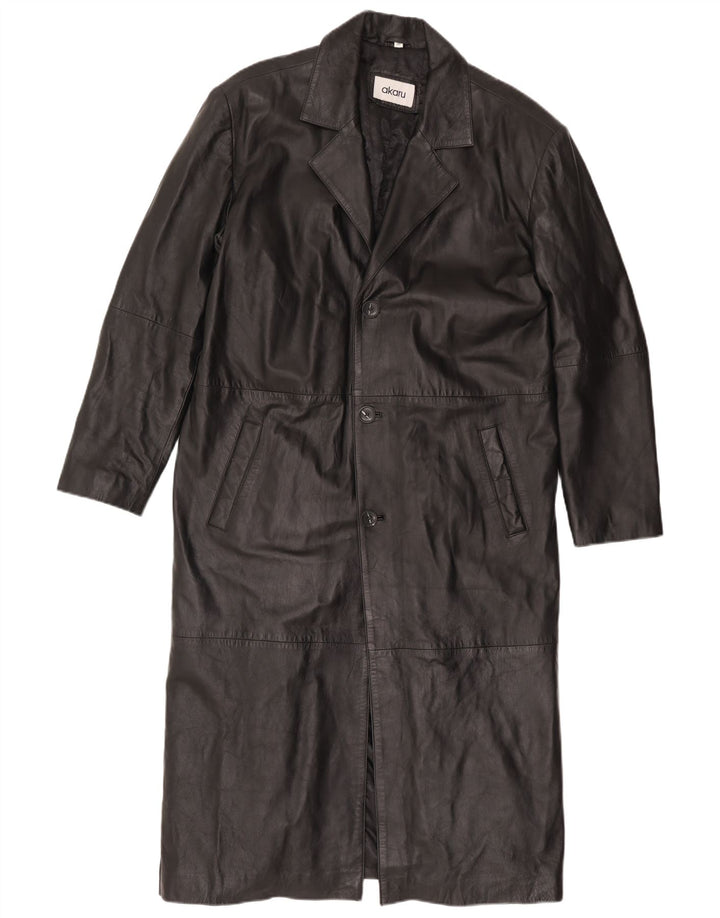 Manteau en cuir homme EU 50 grand cuir noir