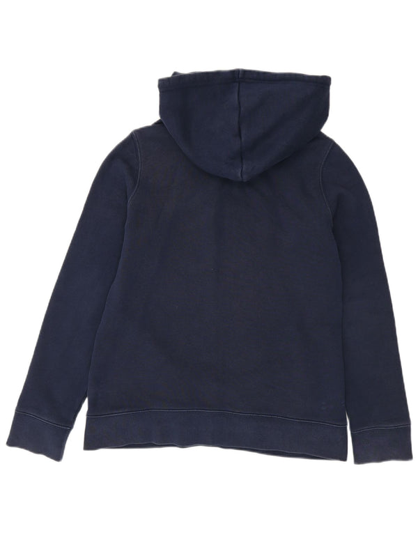 Adidas Pull à capuche graphique pour femme UK 8 Petit Bleu marine Coton