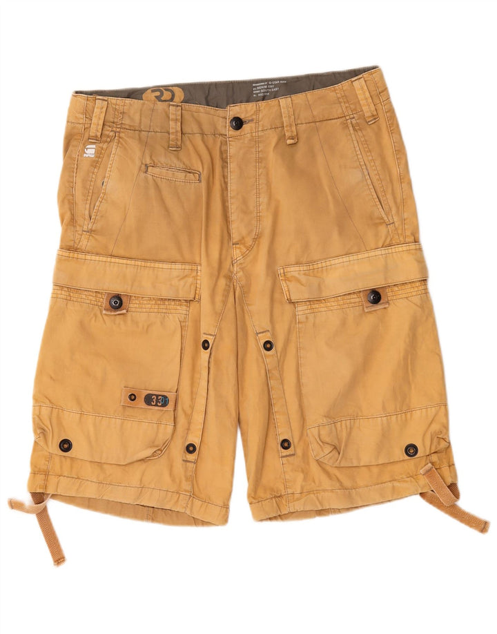 G-Star Short Cargo Graphique W32 Homme Beige Moyen Coton