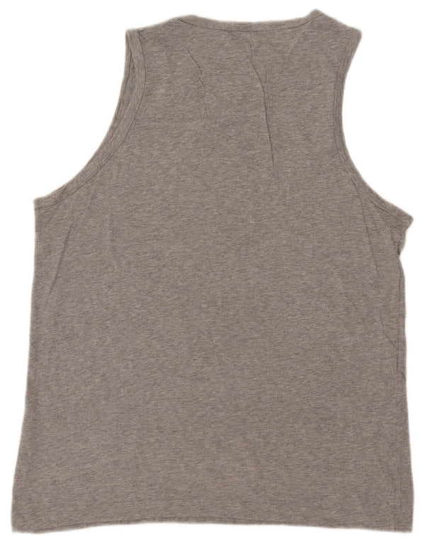 Nike Mens Graphic Débardeur Large Gris Moucheté Coton