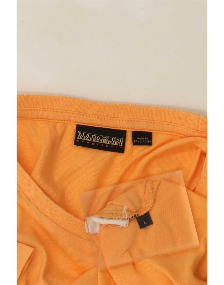 NAPAPIJRI T-Shirt Geographic Homme Large Orange