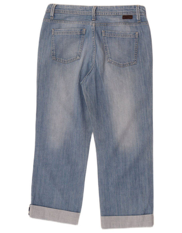 Boden Femme Jean Capri Droit UK 10 Small W30 L23 Bleu Coton
