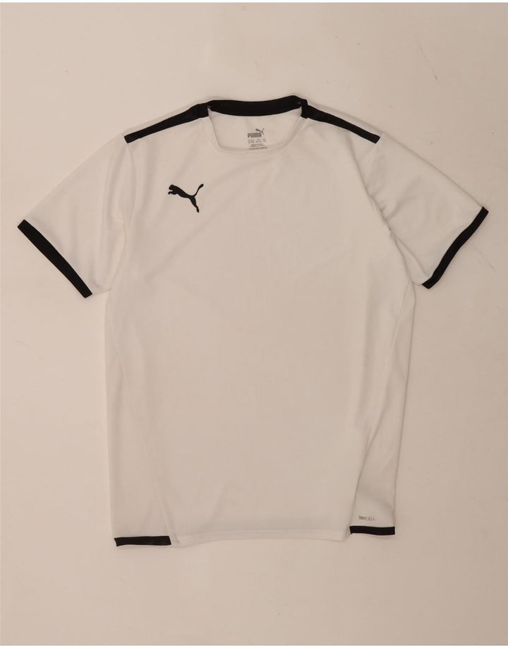 Puma T-Shirt Garçon 15-16 ans Blanc Colorblock Polyester