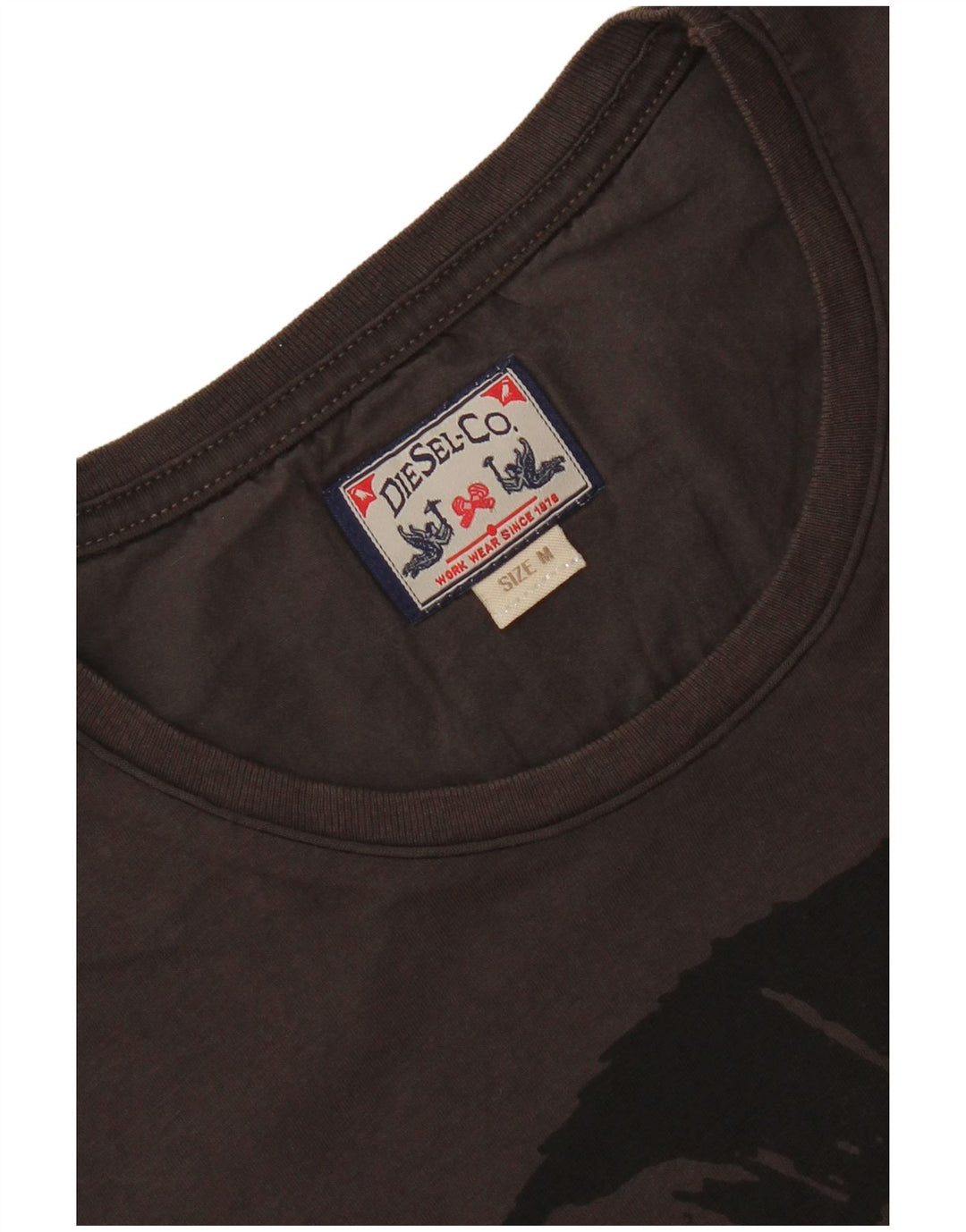 Diesel T-Shirt Graphique Homme Noir Moyen