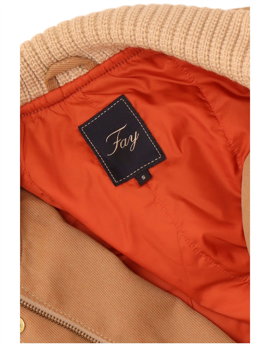 Fay Veste Bomber Femme UK 10 Petit Beige