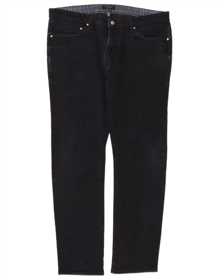Ted Baker Jean Slim Homme W36 L32 Bleu Marine Coton