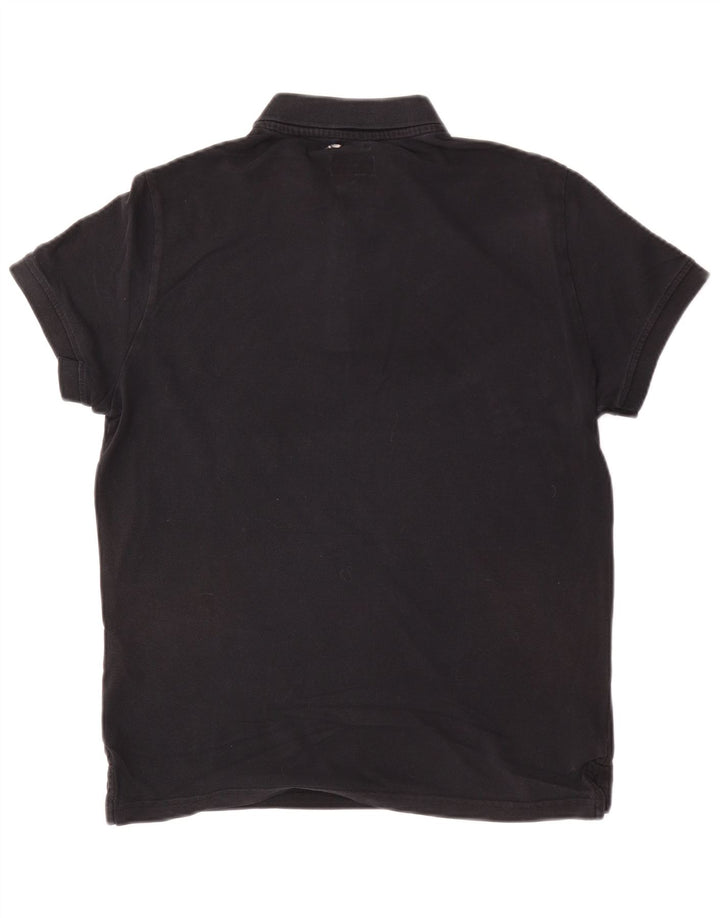 Armani Jeans Polo Custom Fit Homme Coton Noir Moyen
