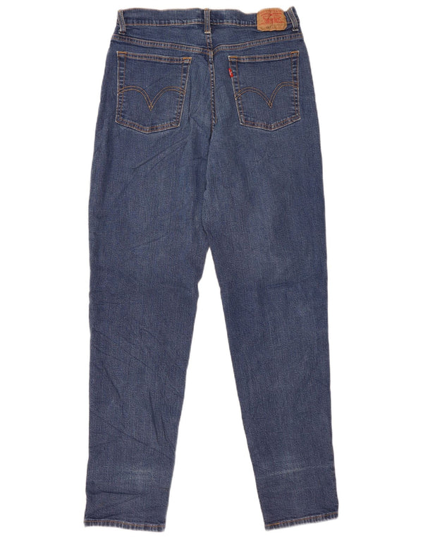 Levi's Womens 512 Taille haute Slim Tapered Jeans Taille 14 Large W32 L33 Bleu