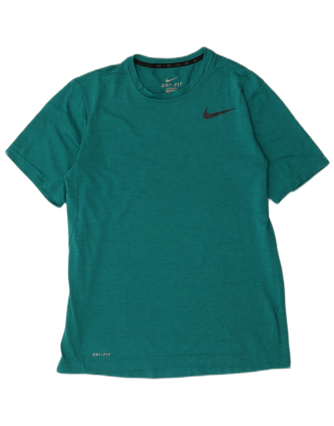 Nike T-shirt Dri Fit pour homme en polyester moucheté turquoise moyen