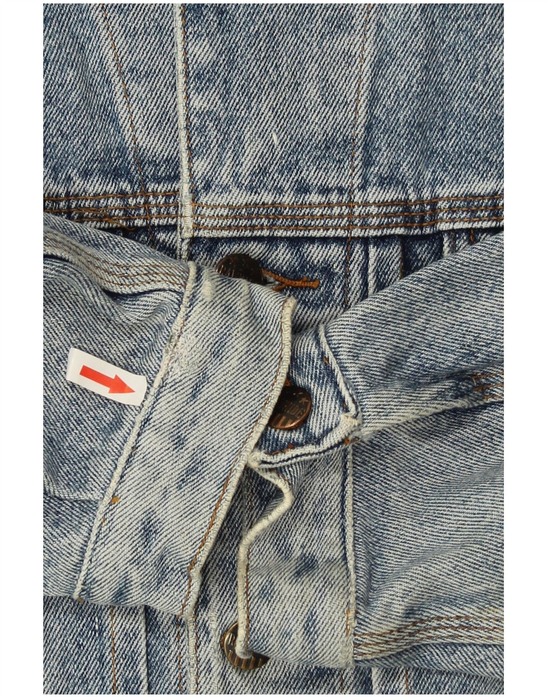 veste en denim homme vintage UK 36 Petit Bleu