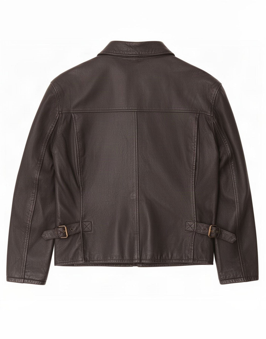 veste en cuir homme vintage UK 42 XL Noir
