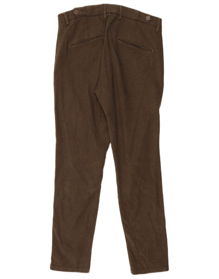 Zara Pantalon de costume slim pour homme EU 36 XS W29 L28 Kaki Polyester