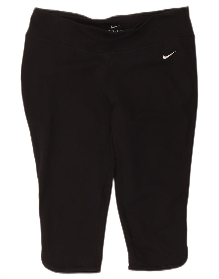 Nike Legging Capri Dri Fit pour femme UK 12/14 Noir moyen