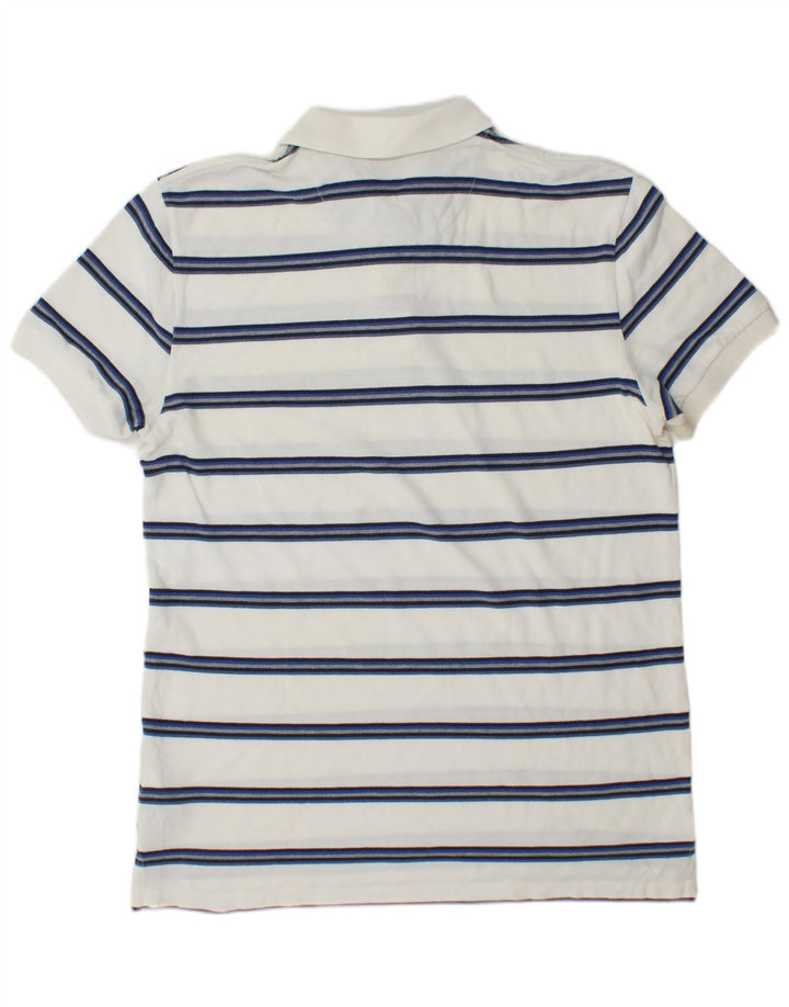 Gap Polo Homme Large Blanc Rayé Coton