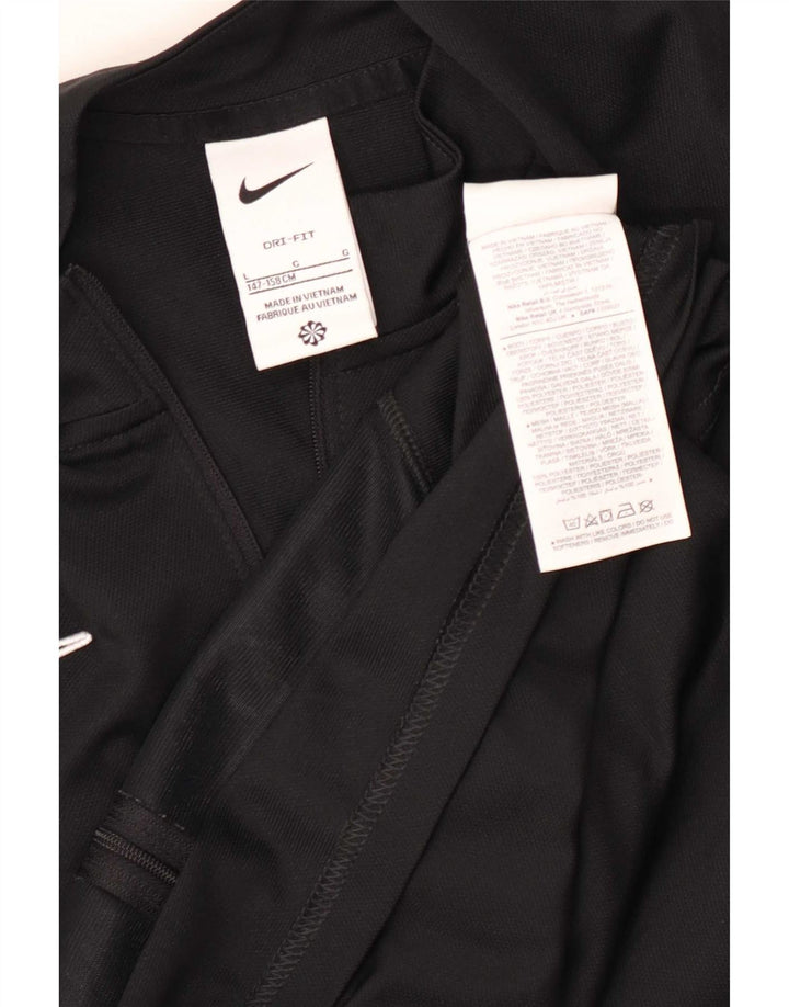 Nike Garçons Dri Fit Survêtement Top Veste 12-13 ans Grand Noir Polyester