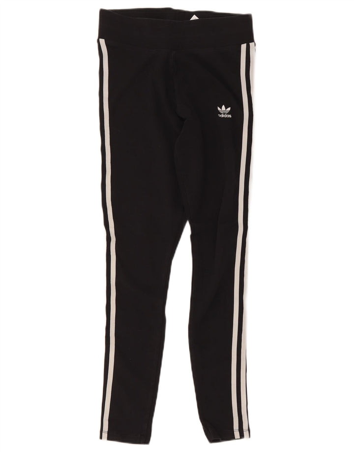 Adidas Leggings Femme UK 10 Petit Coton Noir