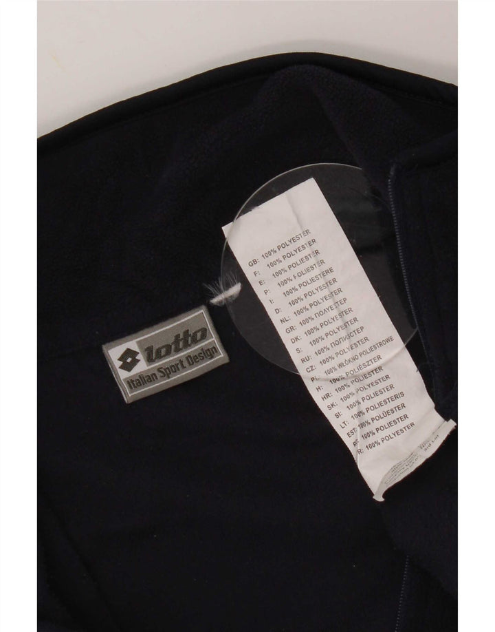 Lotto Pull polaire à col zippé pour homme Petit bleu marine Polyester