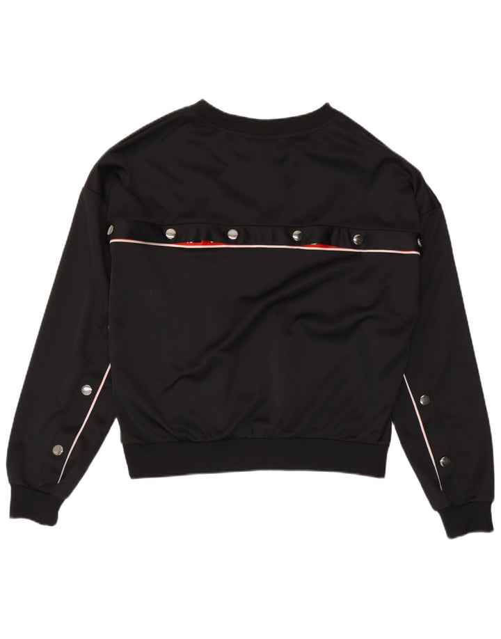 Fila Sweat-shirt graphique pour femme UK 14 Medium Noir Polyester