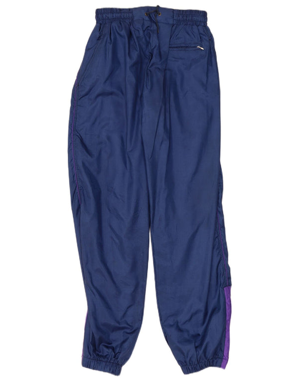 vintage Mens Survêtement Pantalon Joggers Grand Bleu Marine Colourblock