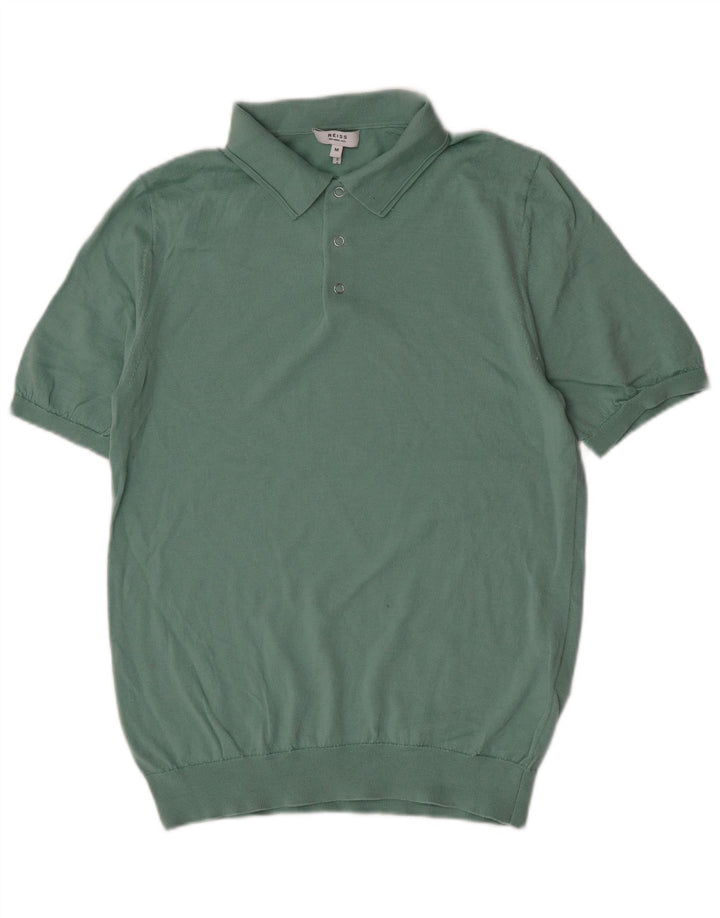Reiss Polo Homme Laine Vert Moyen