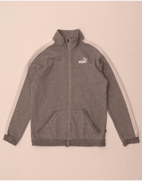 Puma Veste de Survêtement Homme Petit Gris Colorblock Cotton