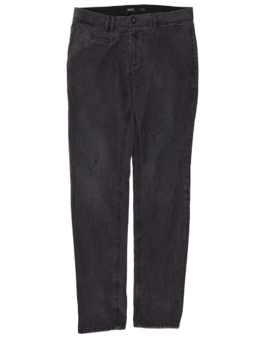 Pantalon Chino Slim Homme Rifle W32 L33 Carreaux Bleu Marine