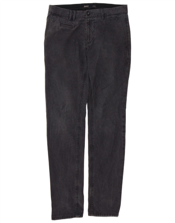 Pantalon Chino Slim Homme Rifle W32 L33 Carreaux Bleu Marine