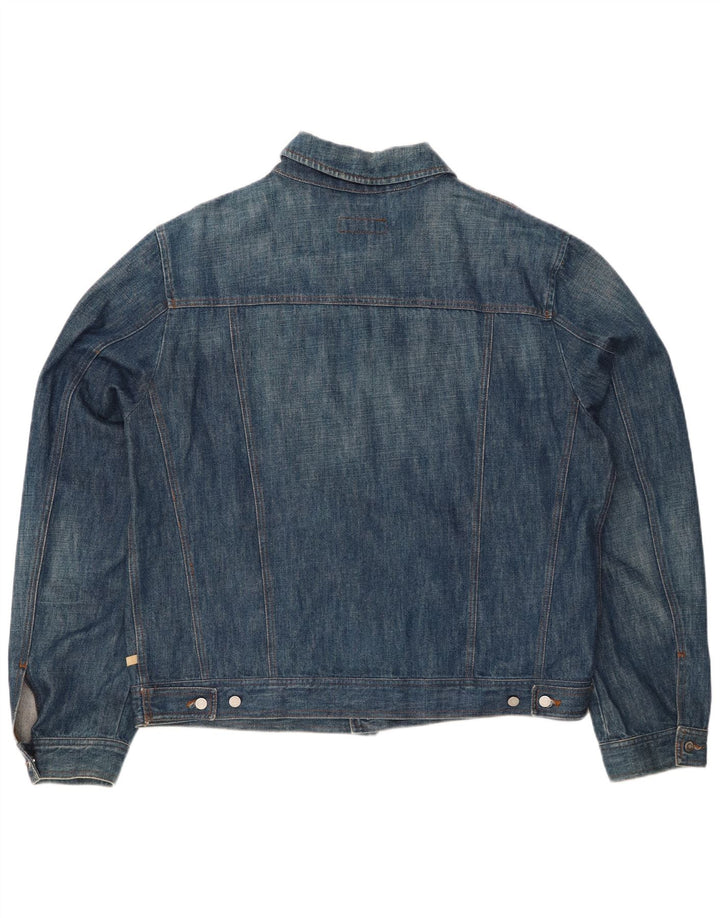 CERRUTI 1881 Veste en Jean Homme UK 44 2XL Bleu Coton