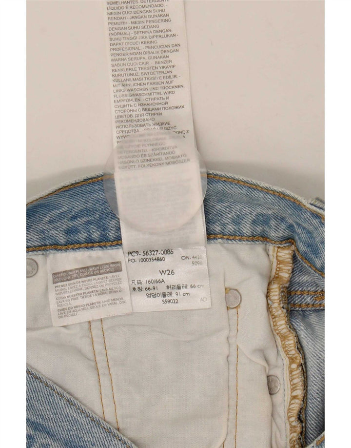Levi's Short en Jean 501 Distressed Femme W26 Petit Bleu Coton