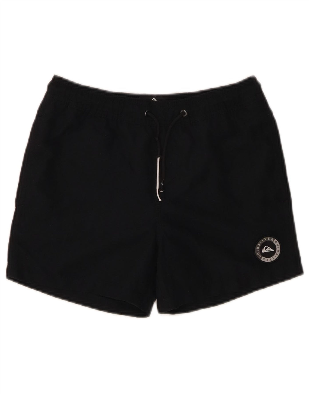 QUIKSILVER Womens Volley Swimming Shorts UK 12 Medium  Black Polyester