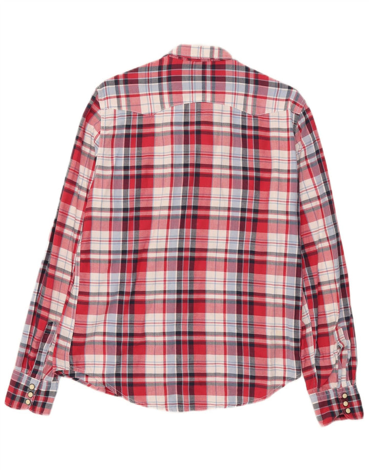 Levi's Chemise Femme UK 44 Coton à Carreaux Rouge Moyen