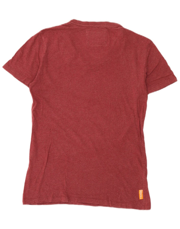Superdry T-Shirt Homme Petit Bordeaux Coton