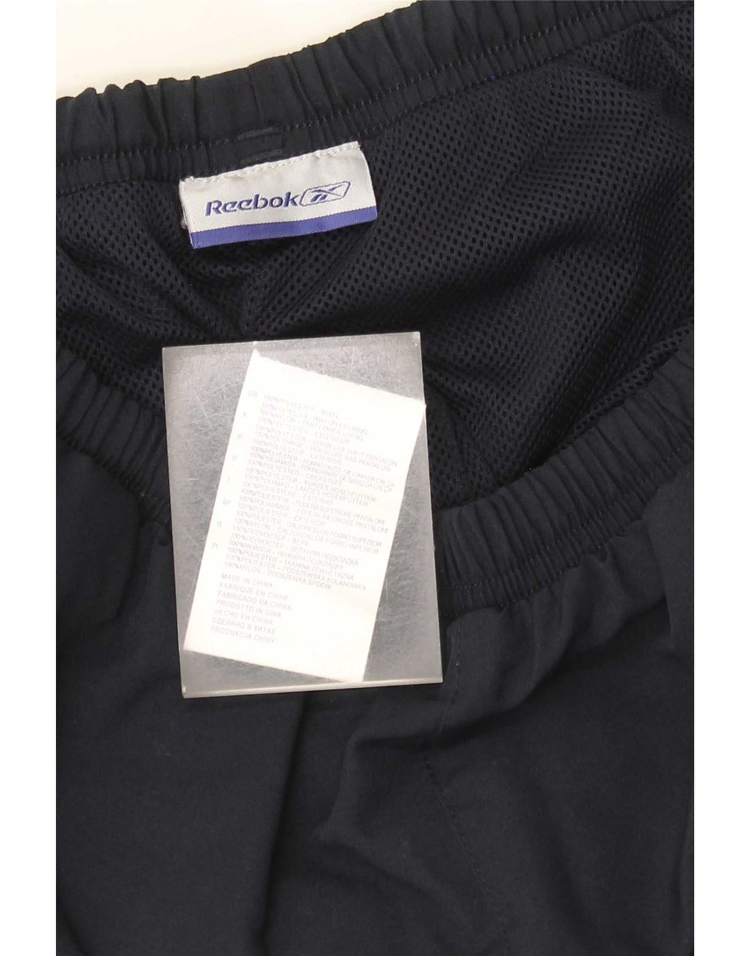 Reebok Pantalon de survêtement homme petit bleu marine polyester