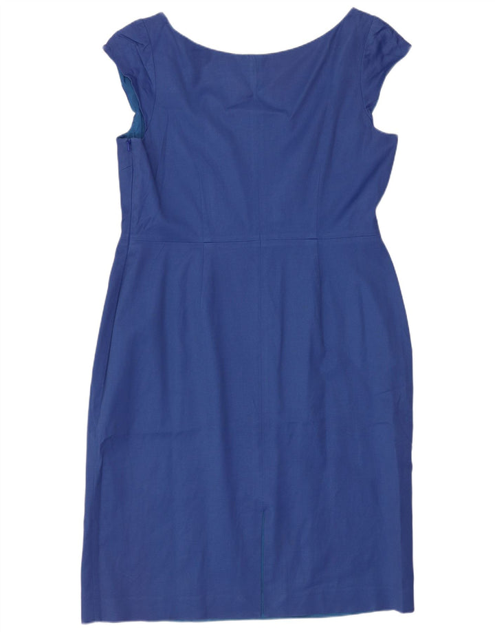 Coast Robe fourreau pour femme UK 16 Grand coton bleu